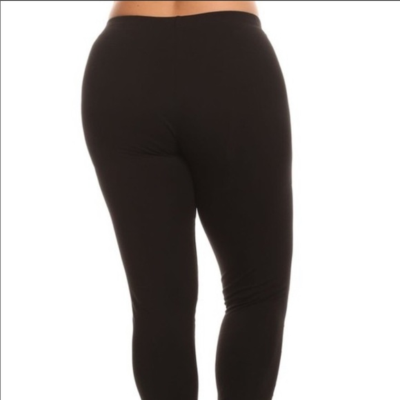 Plus size high waist leggings shredded distressed - Picture 3 of 5